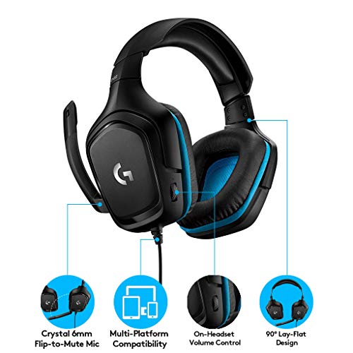Logitech G432 Wired Gaming Headset for PC & Console