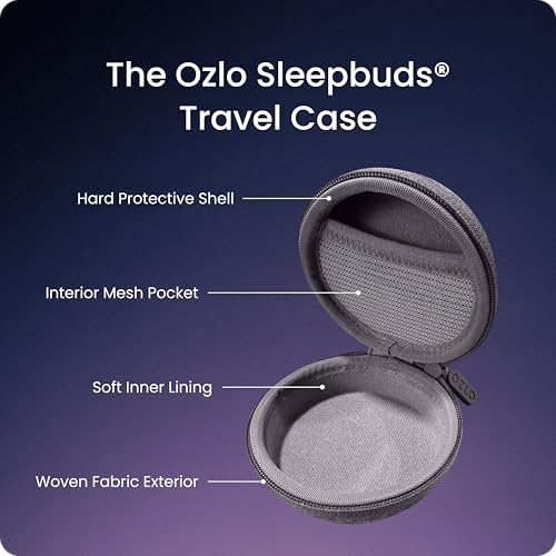 Ozlo Sleepbuds Noise-Masking Earbuds with Travel Case