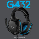 Logitech G432 Wired Gaming Headset for PC & Console