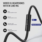 EKSA P100 Wired Over-Ear DJ Headphones with Microphone
