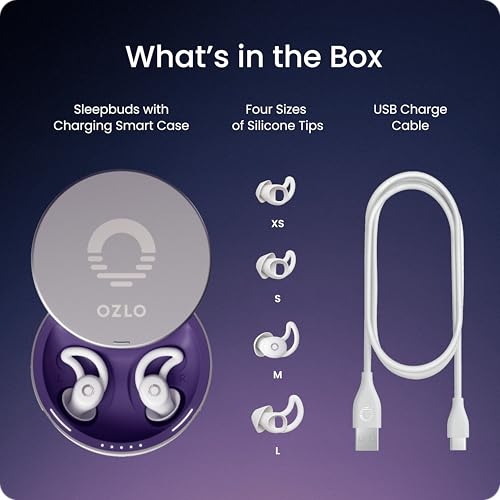 Ozlo Sleepbuds Noise-Masking Earbuds with Travel Case