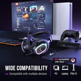 FIFINE Podcast Mic Set with RGB Gaming Headset & Boom Arm
