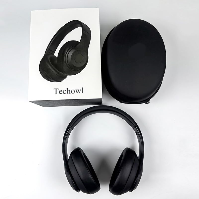 Techowl Bluetooth Studio DJ Headphones with 100H Playtime