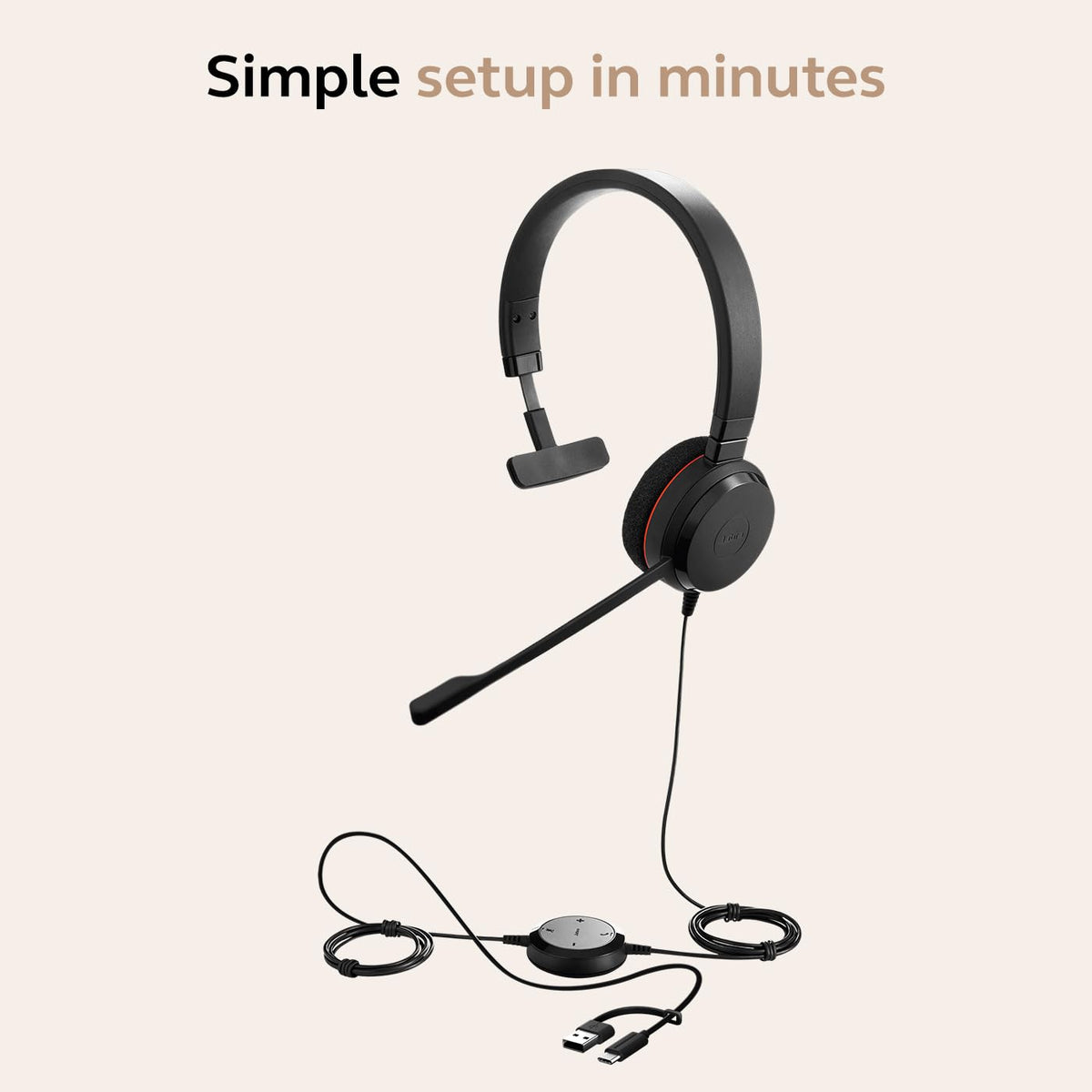 Jabra Evolve 20 Wired Office Headset 2025 Edition
