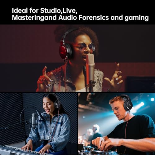 EKSA P100 Wired Over-Ear DJ Headphones with Microphone