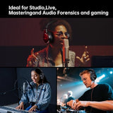 EKSA P100 Wired Over-Ear DJ Headphones with Microphone