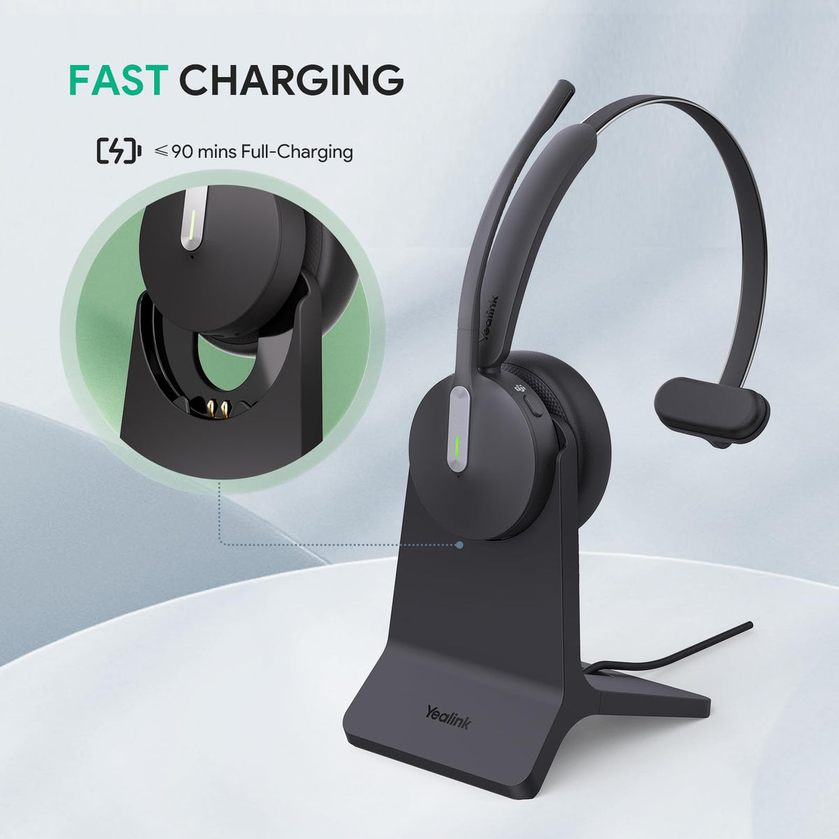 Yealink BH70 Wireless Bluetooth Headset with Microphone for Work