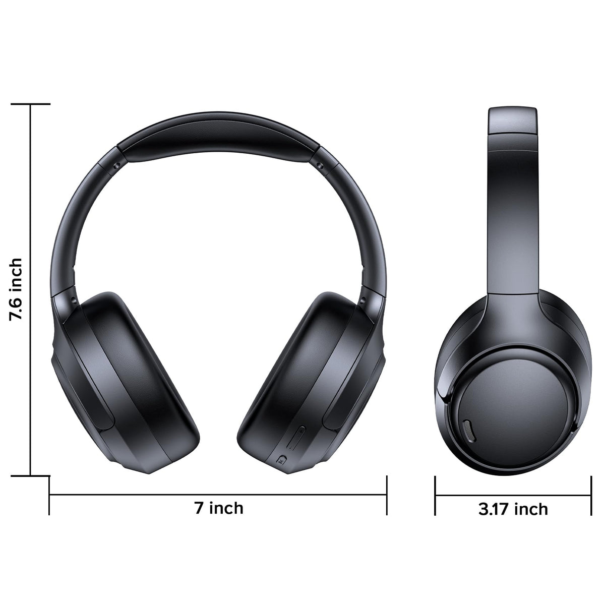 TAGRY Hybrid ANC Bluetooth 6.0 Headphones 120H Playtime