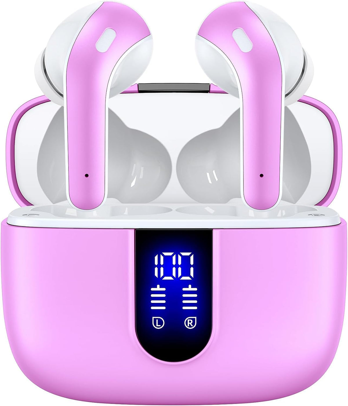 TAGRY True Wireless Earbuds with LED 60H Charging Case