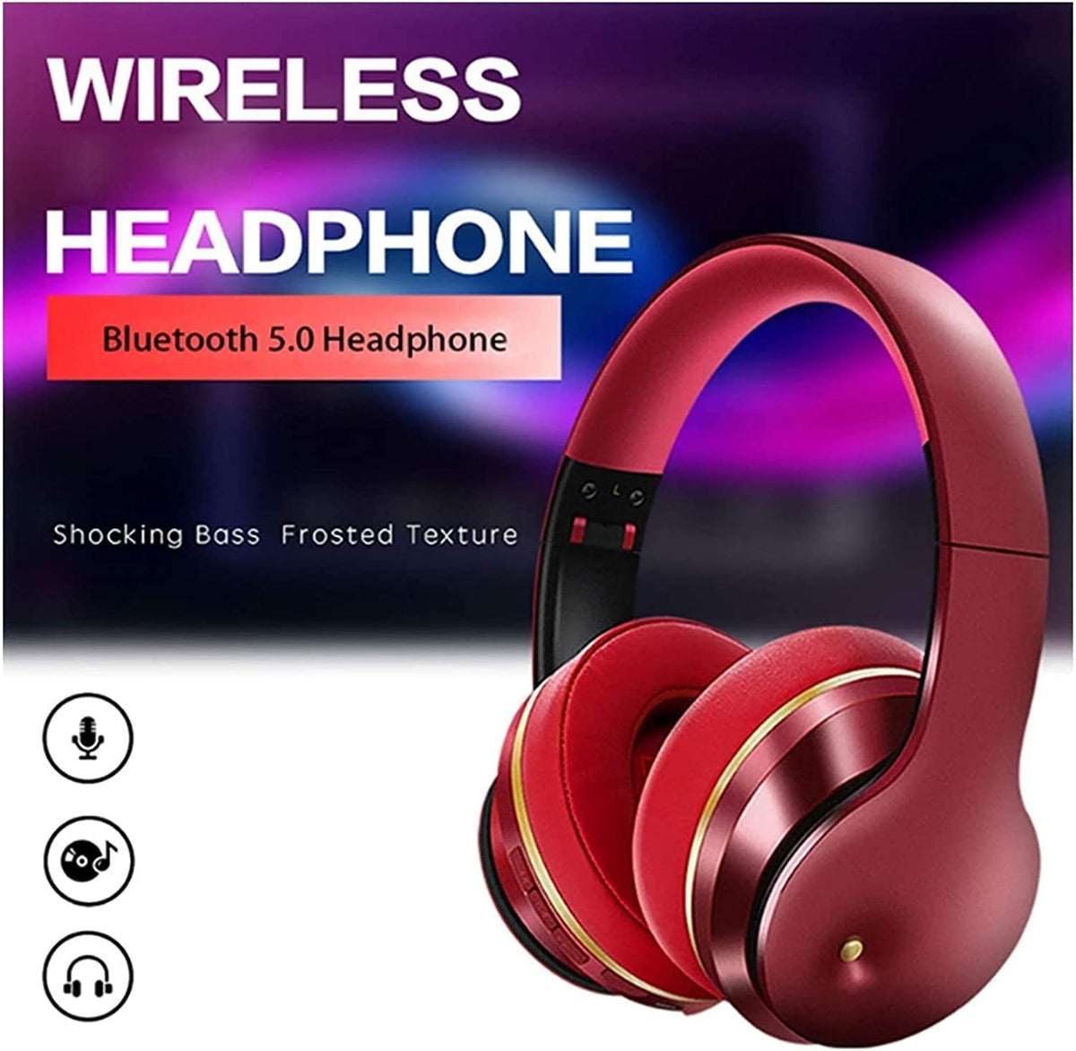 LJGYYDS ANC Over-Ear Headphones with Hi-Res Audio