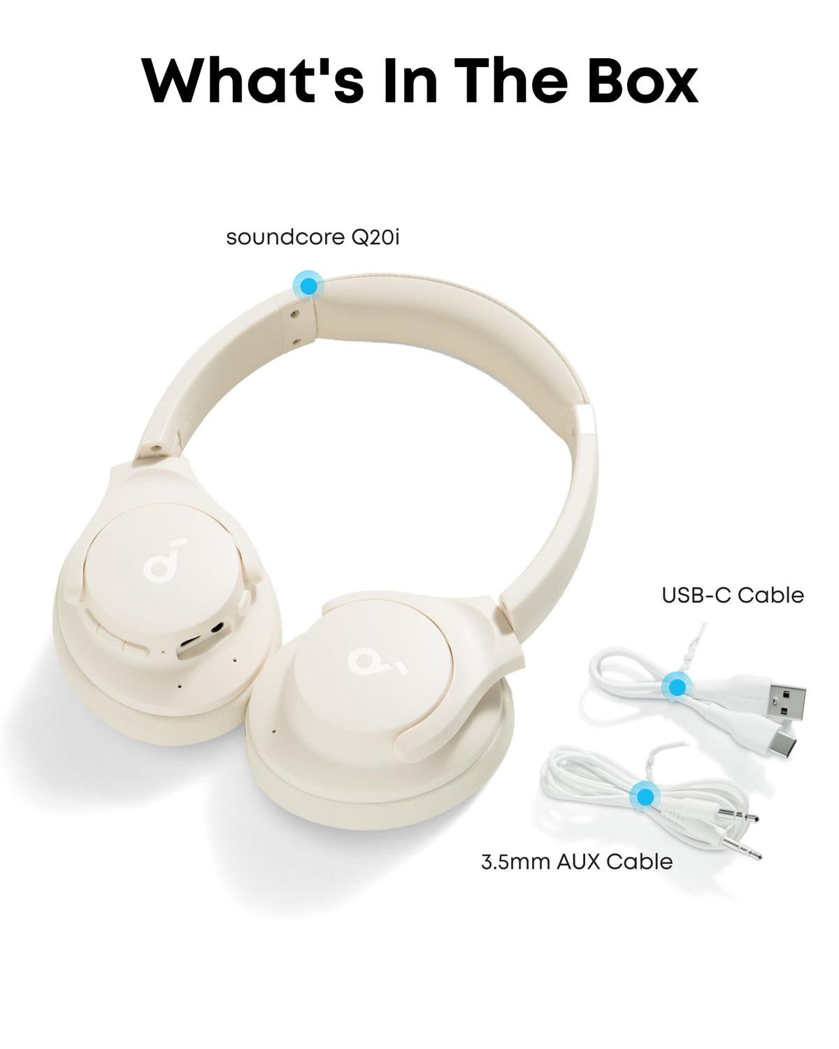Soundcore Q20i Hybrid ANC Wireless Over-Ear Headphones