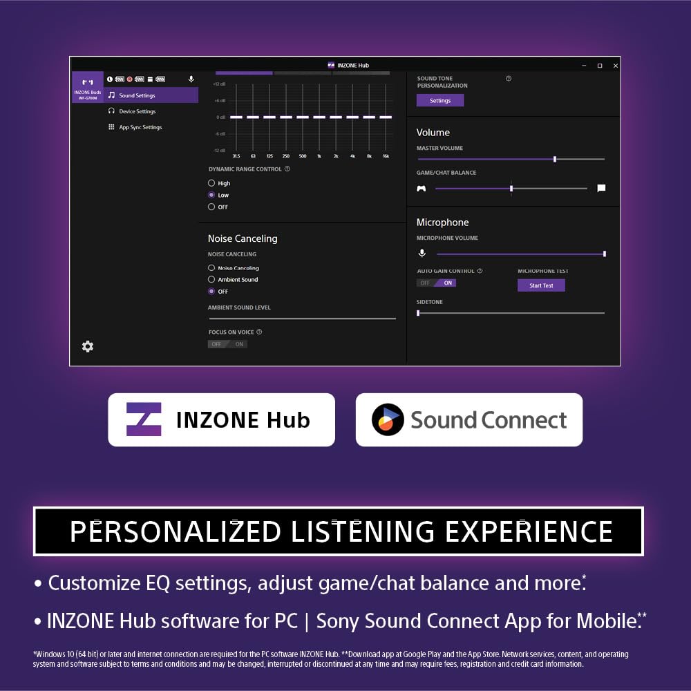 Sony INZONE Buds 2.4GHz Wireless Gaming Earbuds