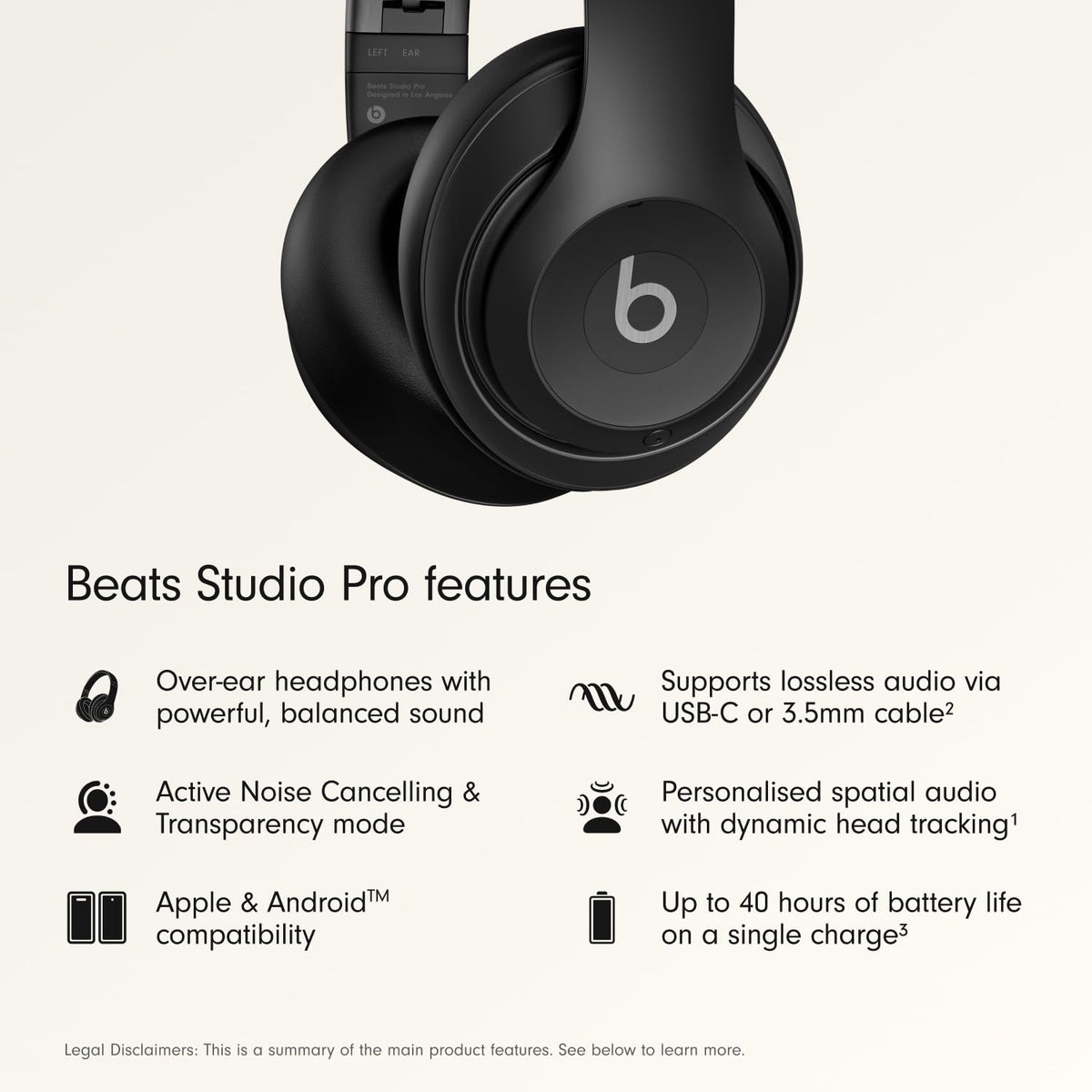 Beats Studio Pro Wireless Noise-Cancelling Headphones