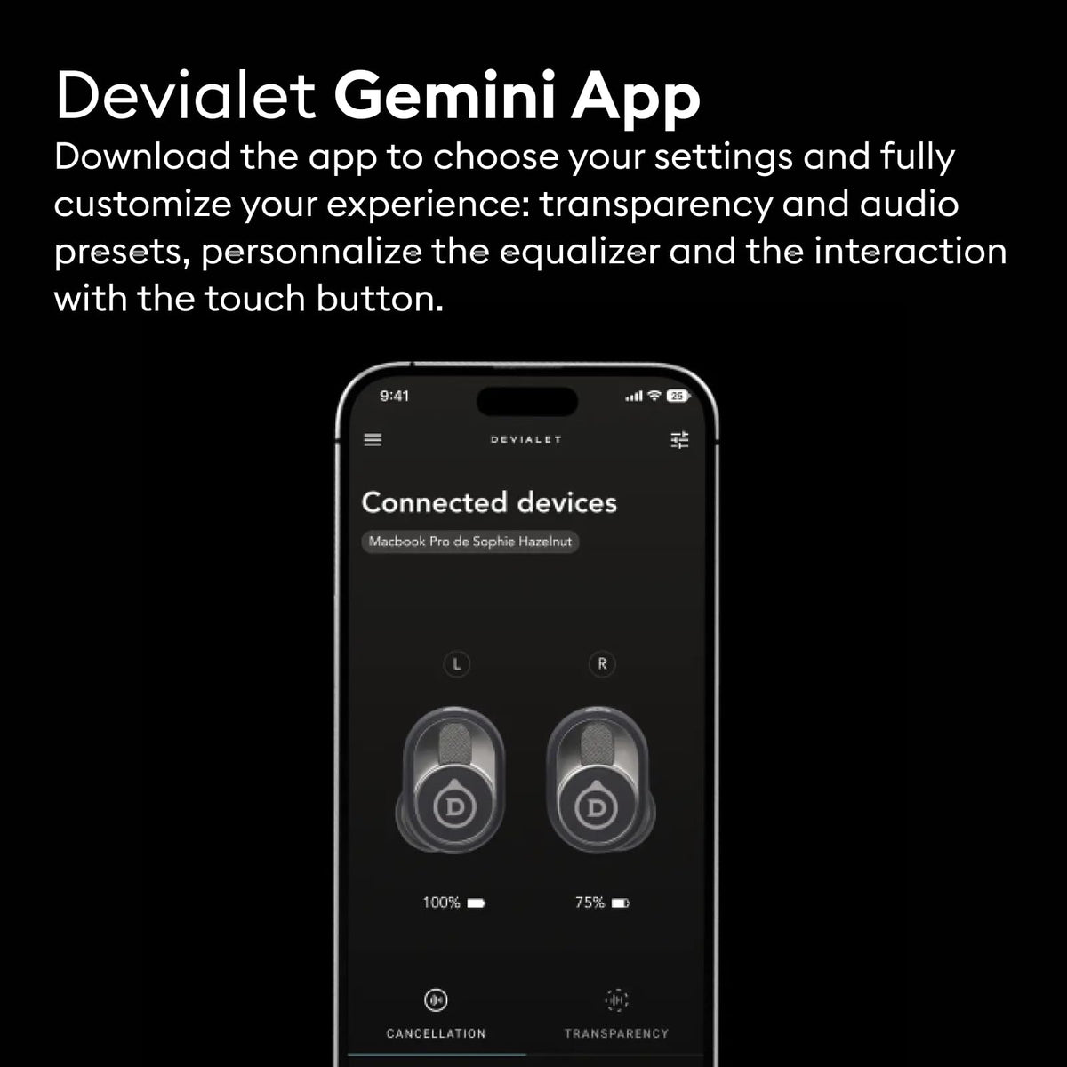 Devialet Gemini II True Wireless Noise-Cancelling Earbuds