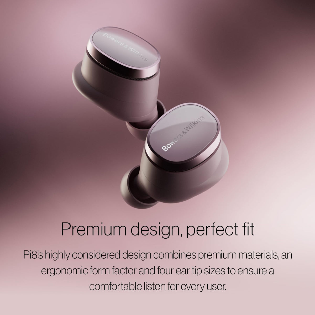 Bowers & Wilkins Pi8 aptX Lossless ANC Wireless Earbuds