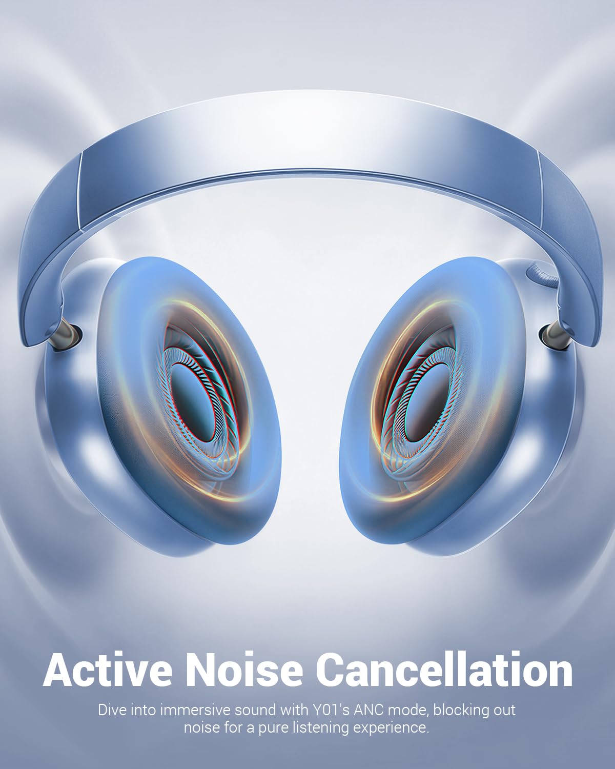 Wentronic Y01 Bluetooth 5.3 ANC Headphones 48H Playtime