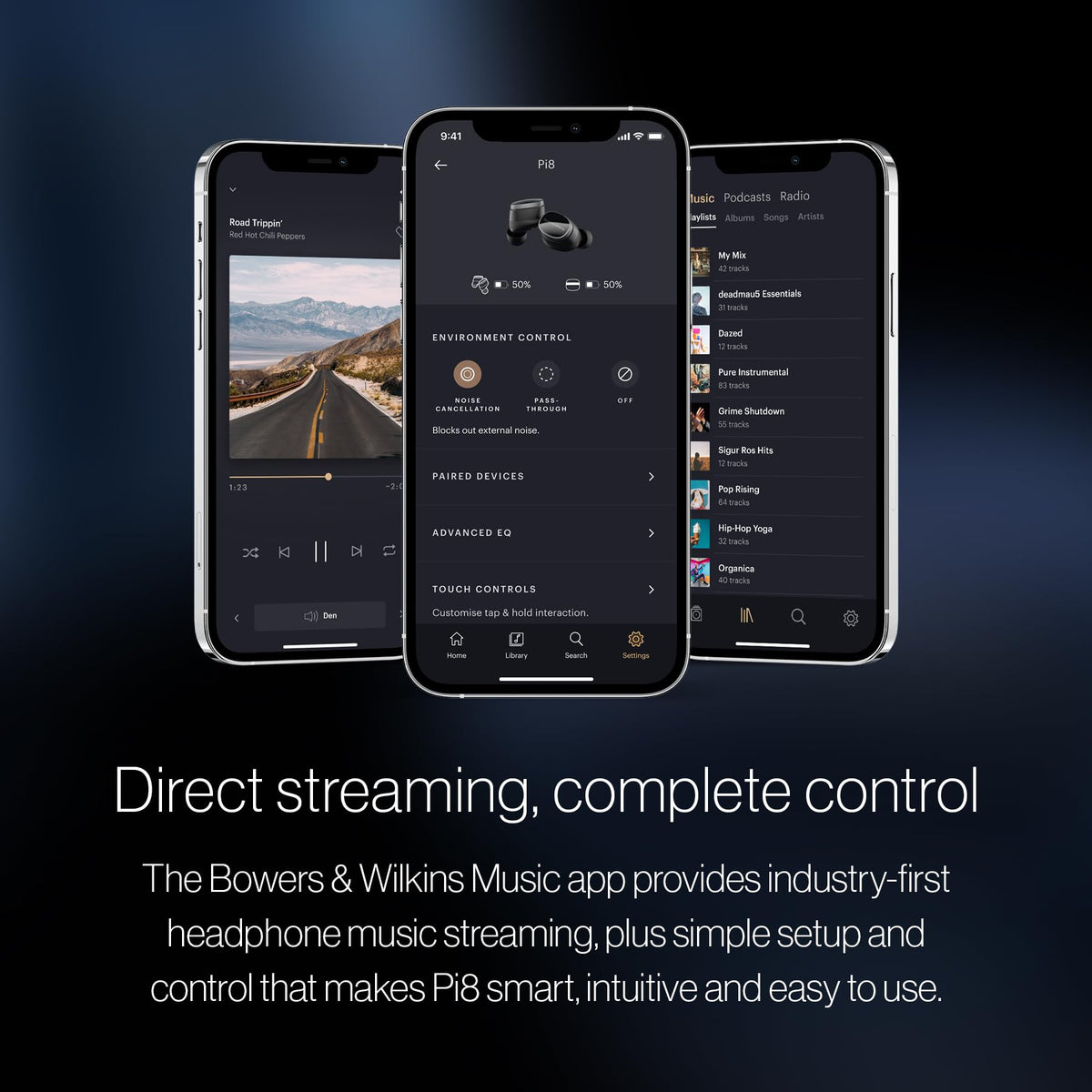 Bowers & Wilkins Pi8 aptX Lossless ANC Wireless Earbuds