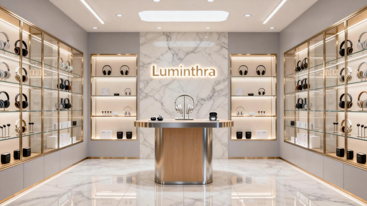 Luminthra Hybrid ANC Bluetooth 5.4 Headphones 80H Playtime