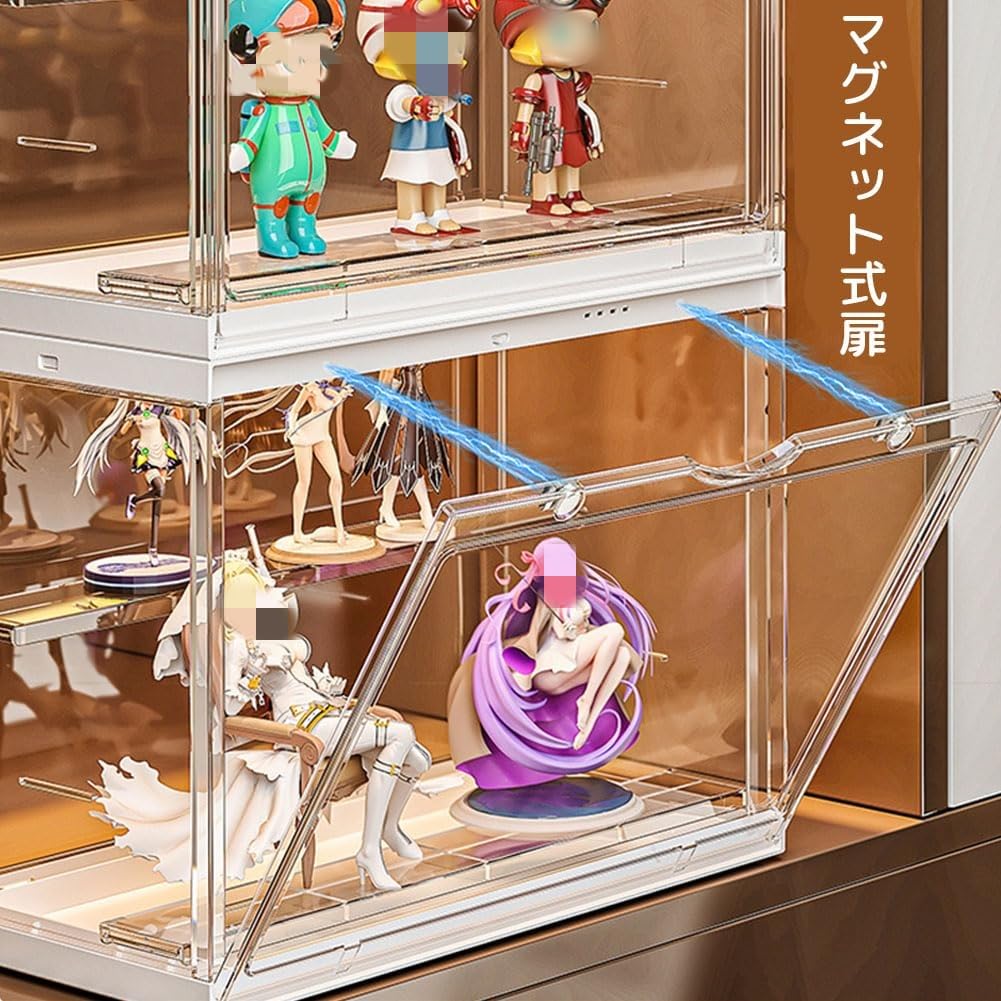 8-Pack Multi-Purpose Figure Display Storage Boxes