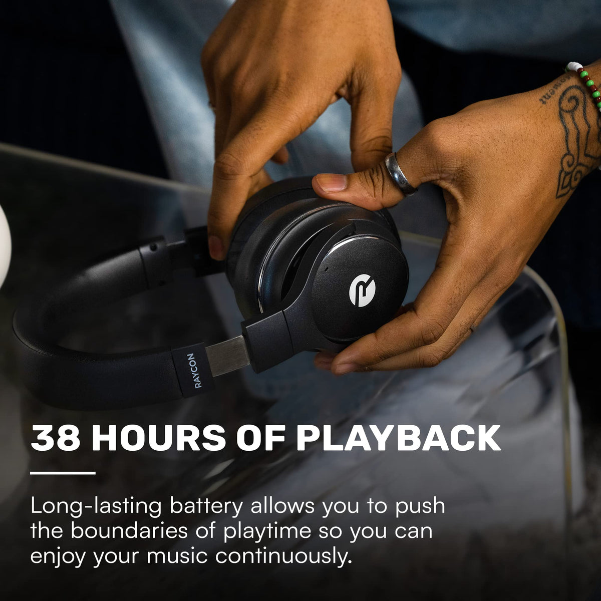Raycon Everyday ANC Wireless Over-Ear Headphones