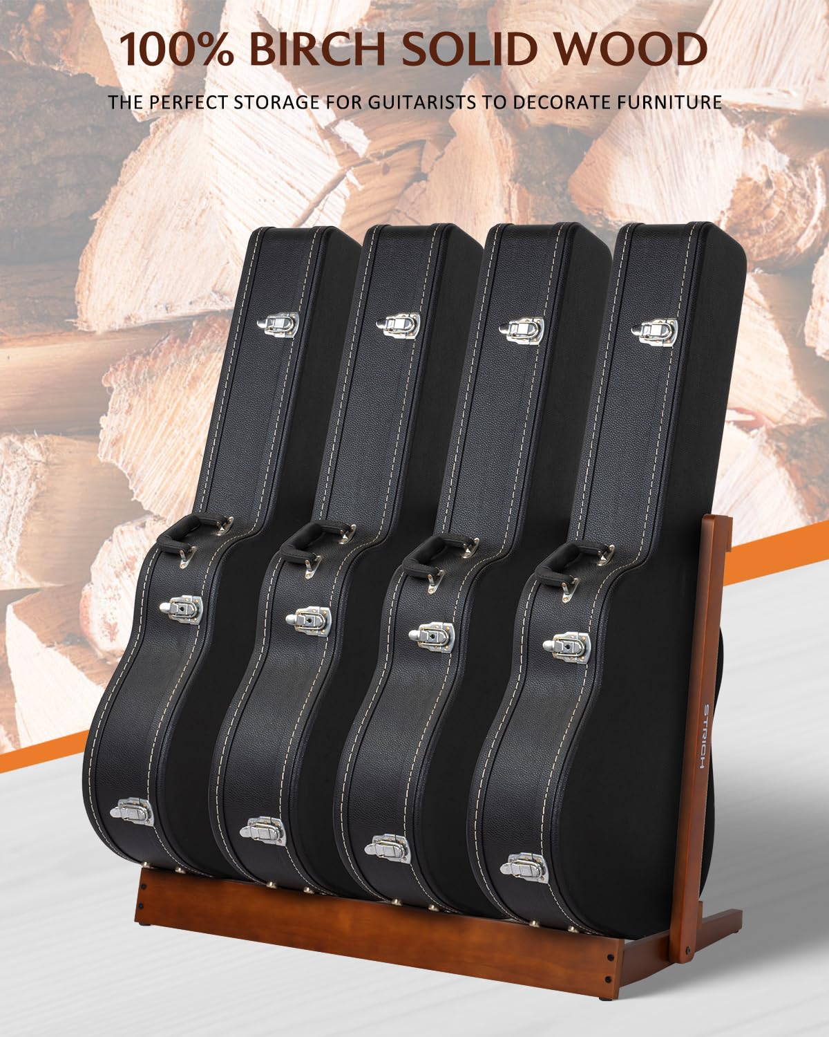 STRICH Foldable Hardwood Multi-Instrument Case Stand