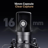 MAONO Condenser Podcast Mic & Studio Headphone Set