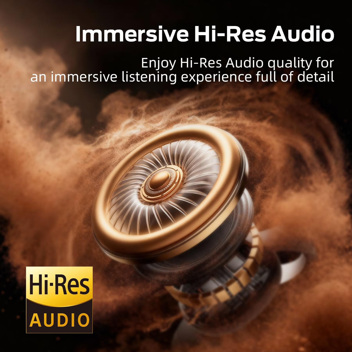 Bluetooth 6.0 ANC Over-Ear Headphones 60H Playtime