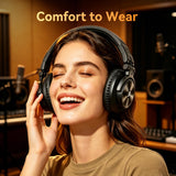PUPGSIS Low-Latency Wireless DJ Headphones for Mixing