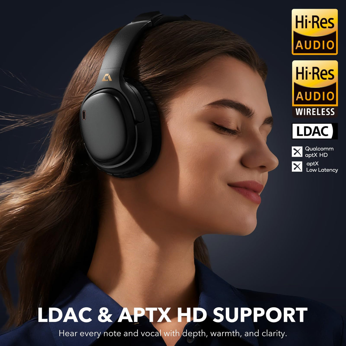 1Mii E700 Hybrid ANC Bluetooth Headphones with LDAC