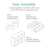 Cube Bookcase Storage Organizer Shelf Unit