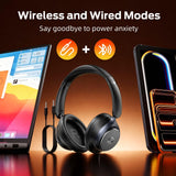 Bluetooth 6.0 ANC Over-Ear Headphones 60H Playtime