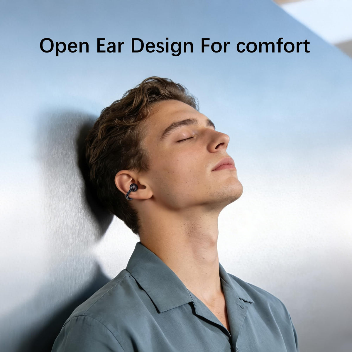 Essonio Open-Ear Clip-On Bluetooth 6.0 Earbuds 56H
