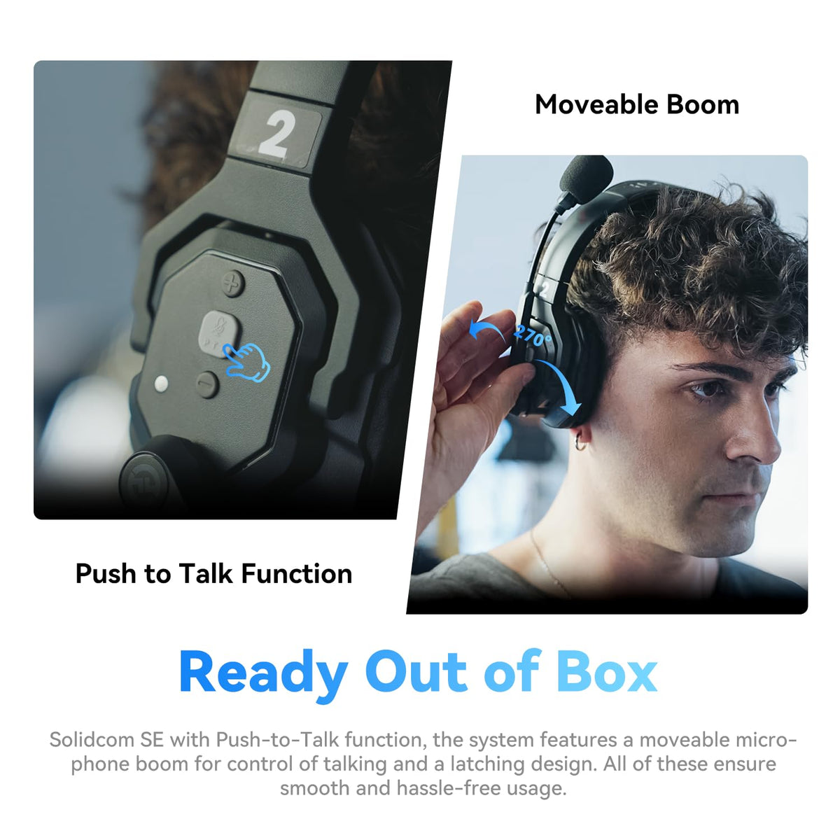 Hollyland Solidcom SE ENC Wireless Intercom Headset