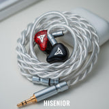Hisenior Mega5EST Bass+ Tribrid Wired HiFi IEMs