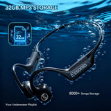Essonio IP68 Bone Conduction Swimming Headphones