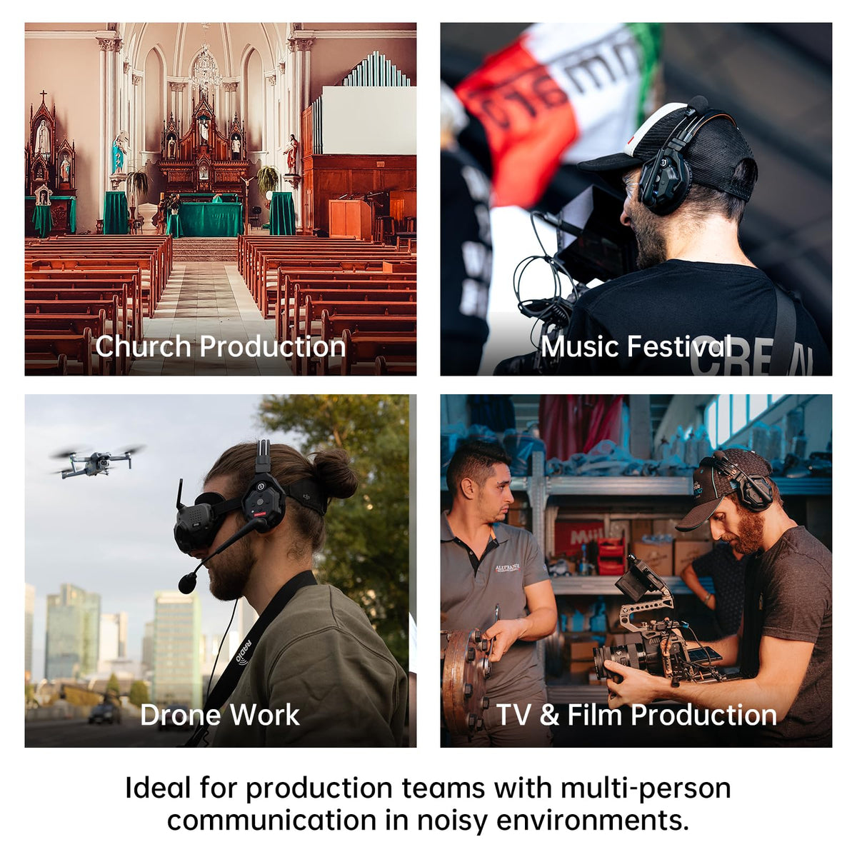 Hollyland Solidcom C1 Pro ENC Wireless Intercom Headset