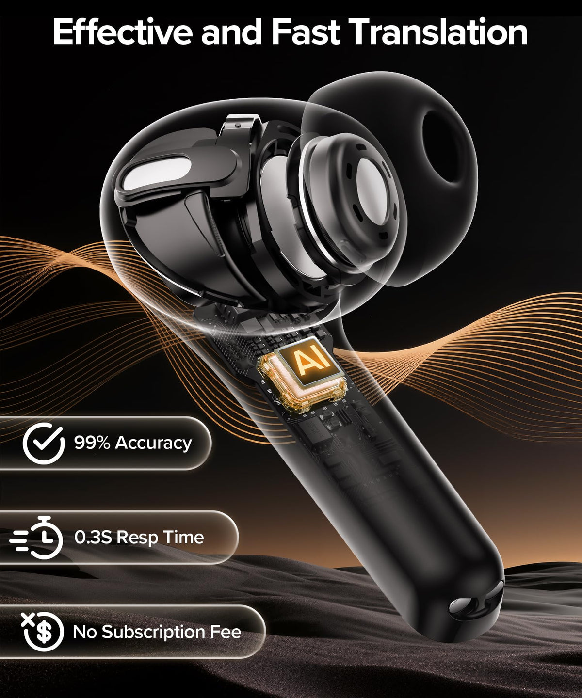 TAGRY True Wireless Earbuds with LED 60H Charging Case