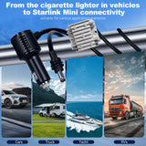105W Starlink Mini Car Adapter with Digital Display