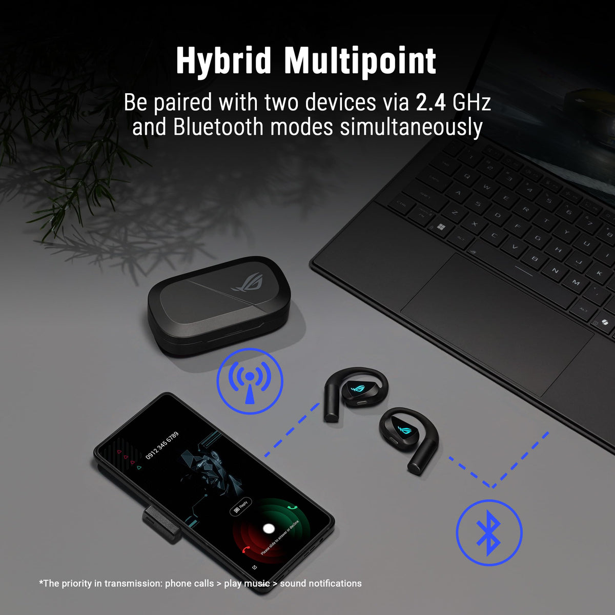 ASUS ROG Cetra Bluetooth True Wireless Gaming Earbuds