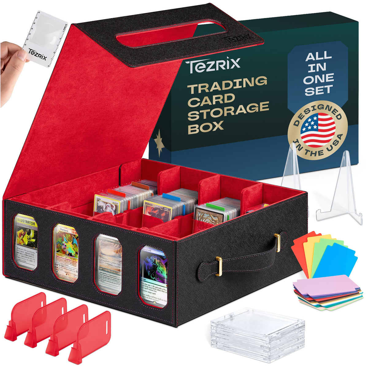 3900+ MTG Trading Card Storage Box with Display Windows