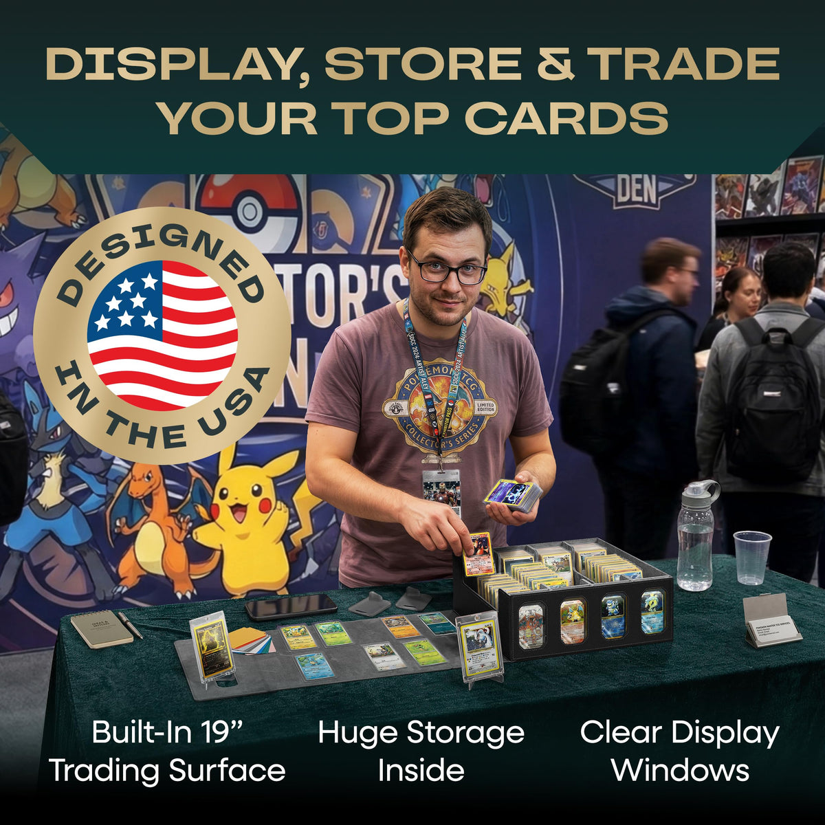 3900+ MTG Trading Card Storage Box with Display Windows