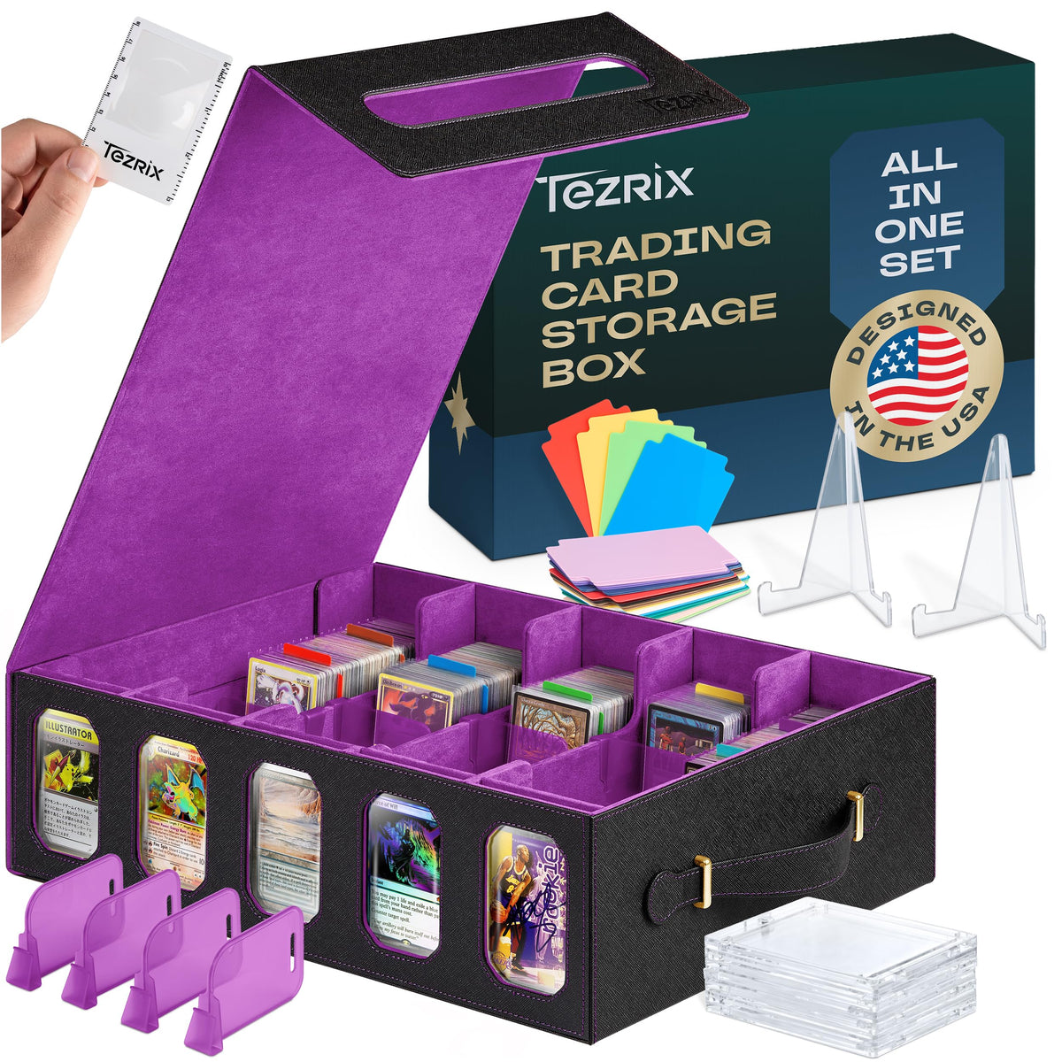 3900+ MTG Trading Card Storage Box with Display Windows