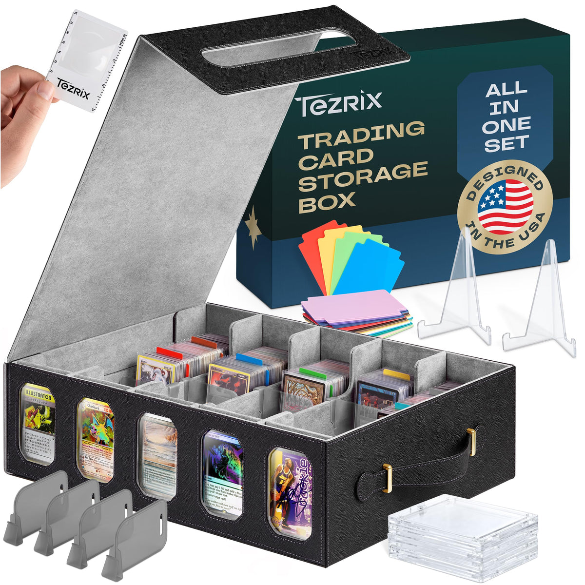 3900+ MTG Trading Card Storage Box with Display Windows