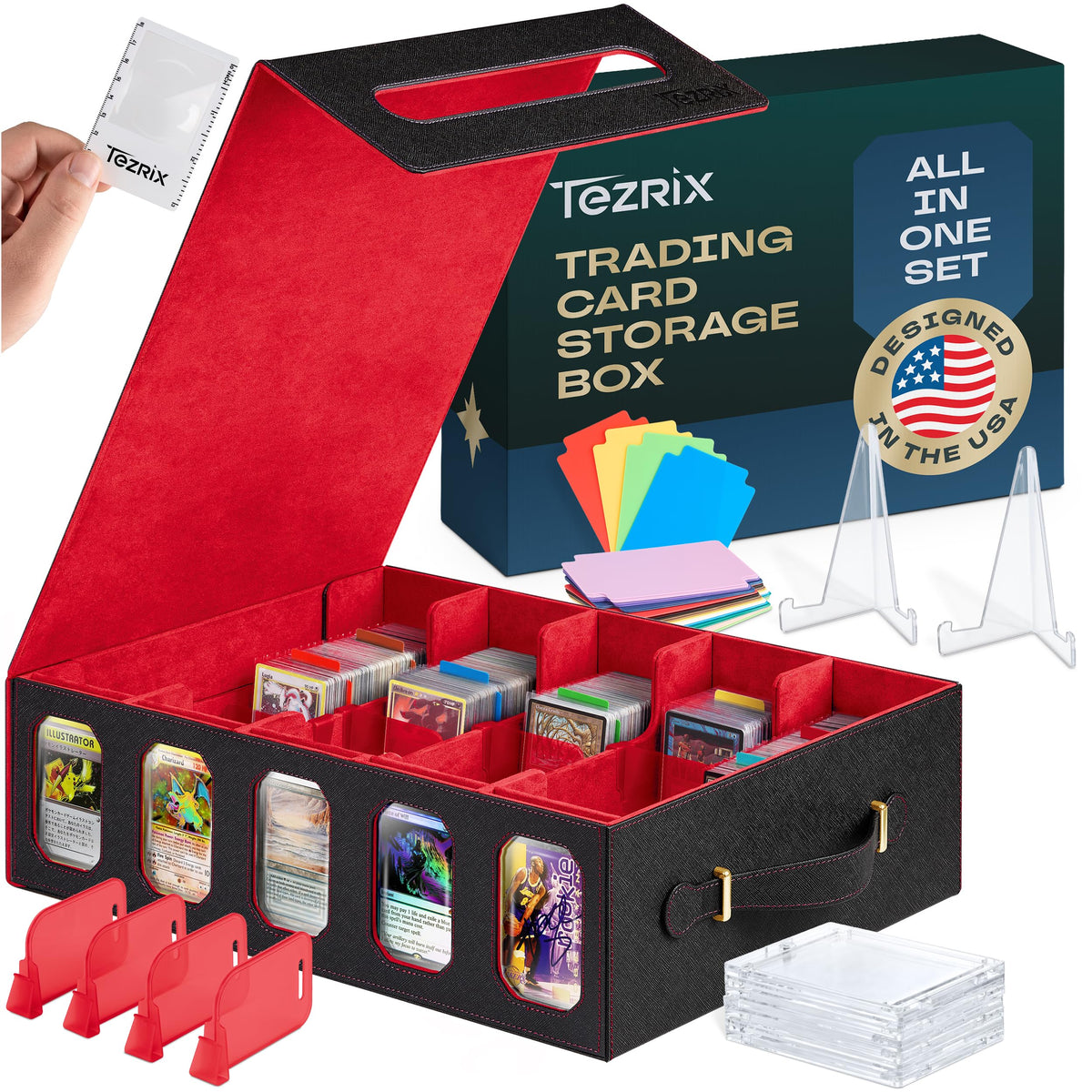 3900+ MTG Trading Card Storage Box with Display Windows