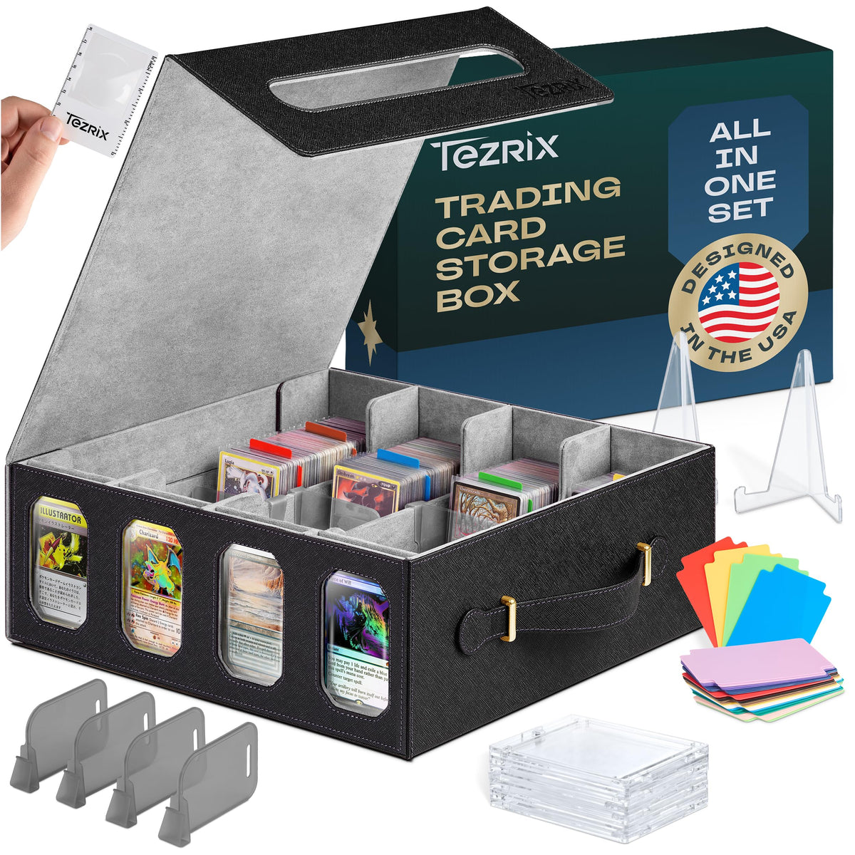 3900+ MTG Trading Card Storage Box with Display Windows